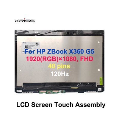 15.6 LCD LED Dokunmatik Ekran Montajı HP ZBook Studio x360 G5 FHD 40 pin için